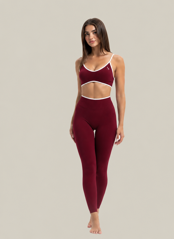 Solenne Leggings Red Wine